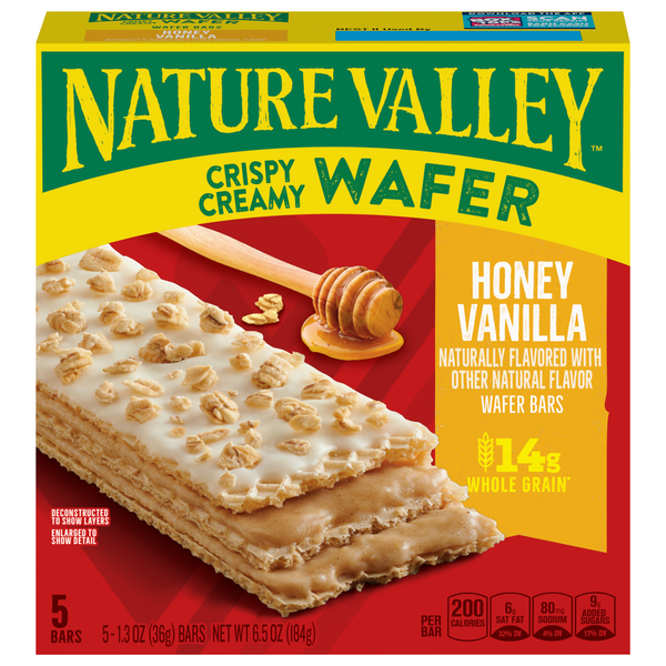 Nature Valley Honey Vanilla Crispy Creamy Wafer Bars - 5 ct