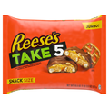 Reese's Take 5 Pretzels Caramel Peanuts & Chocolate Candy Bars Snack Size