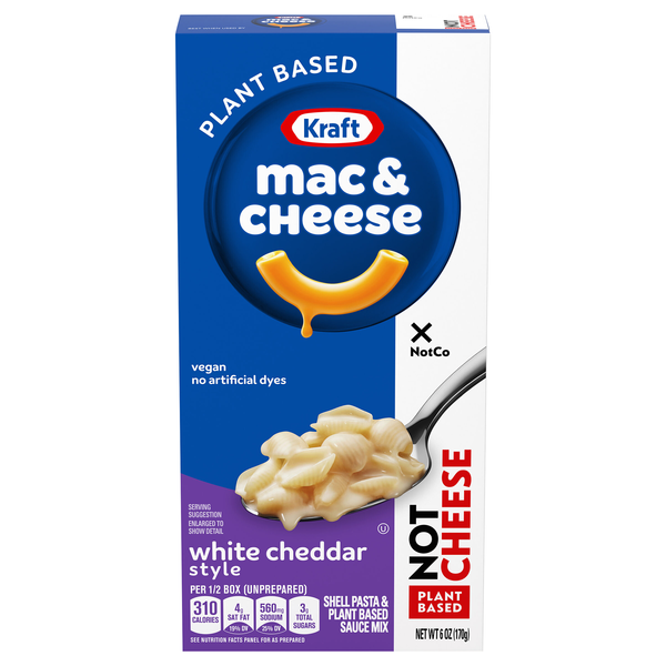 Kraft NotCo Plant-Based White Cheddar Style Mac & Cheese Dinner