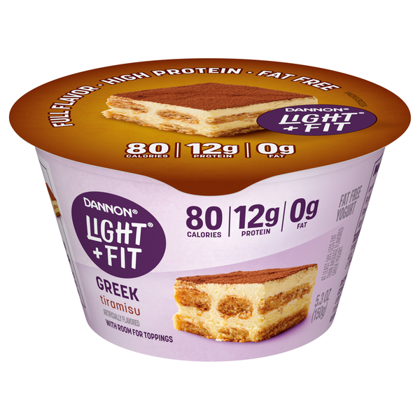 Dannon Light + Fit Fat Free Tiramisu Greek Yogurt Cup