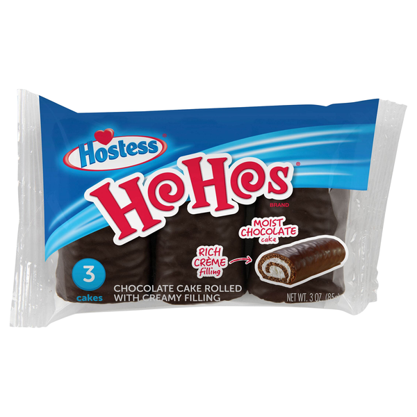 Hostess Chocolate Ho Hos Snack Cakes - 3 ct