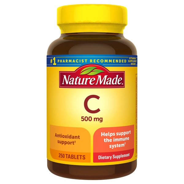 Nature Made Vitamin C 500 mg Dietary Supplement Caplets
