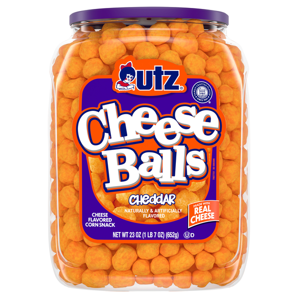Utz Cheese Balls Baked Cheddar Gluten Free