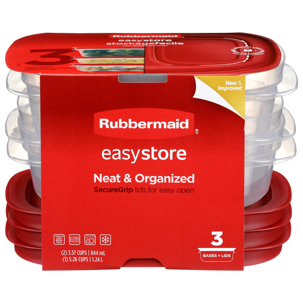 Rubbermaid EasyStore Food Storage Containers with Lids