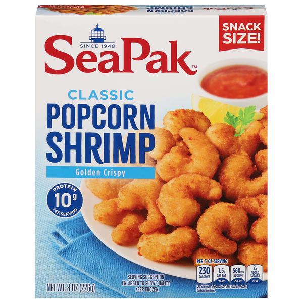 SeaPak Classic Popcorn Shrimp Snack Size Frozen