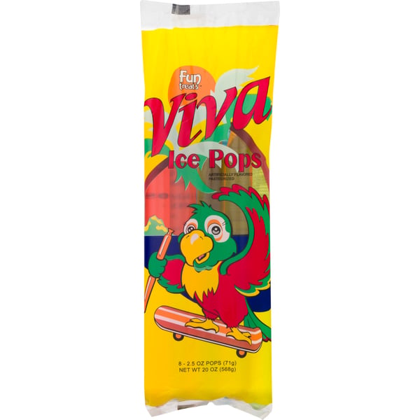 Fun Treats Viva Ice Pops - 8 ct