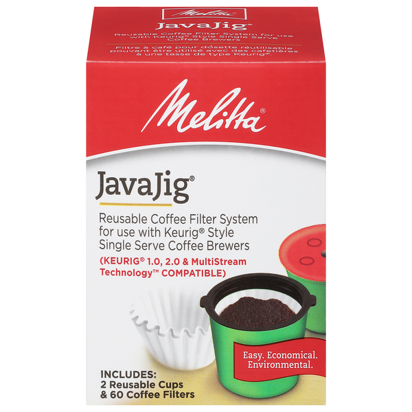 Save on Melitta JavaJig Reusable Coffee Filter System BPA Free Order Online Delivery Giant