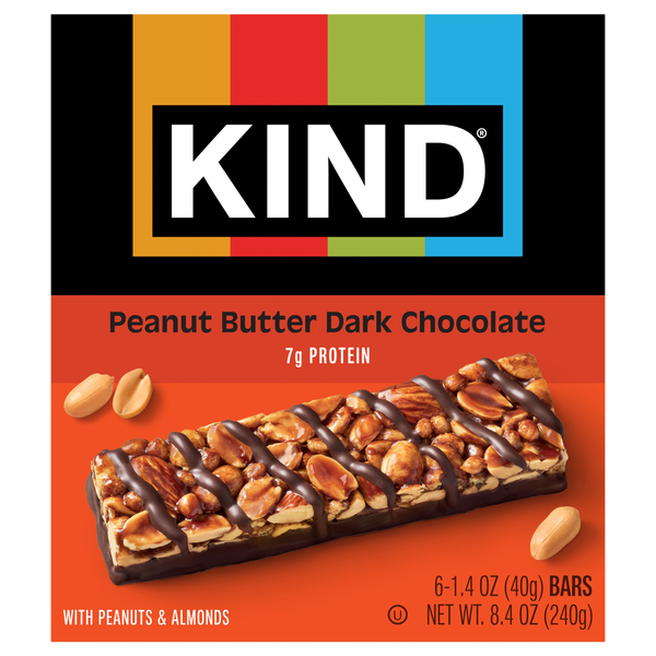 KIND Gluten Free Peanut Butter Dark Chocolate Bars - 6 ct