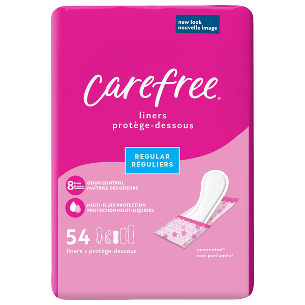 Carefree Unscented Regular Liners To Go