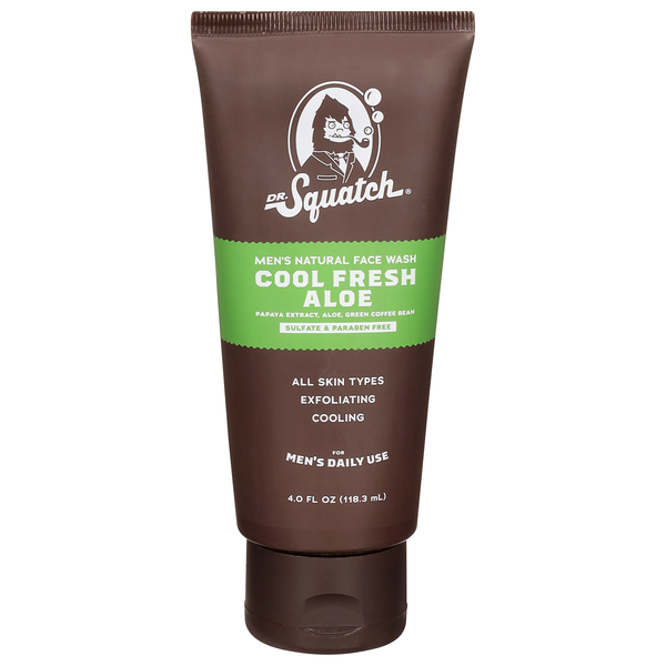 Dr. Squatch Cool Aloe Fresh Men's Natural Face Wash