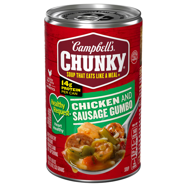 Campbell's Chunky Healthy Request Chicken & Sausage Gumbo Soup