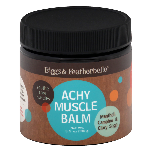 Biggs & Featherbelle Achy Muscle Balm Menthol Camphor & Clary Sage
