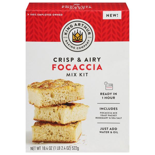 King Arthur Crisp & Airy Focaccia Mix Kit