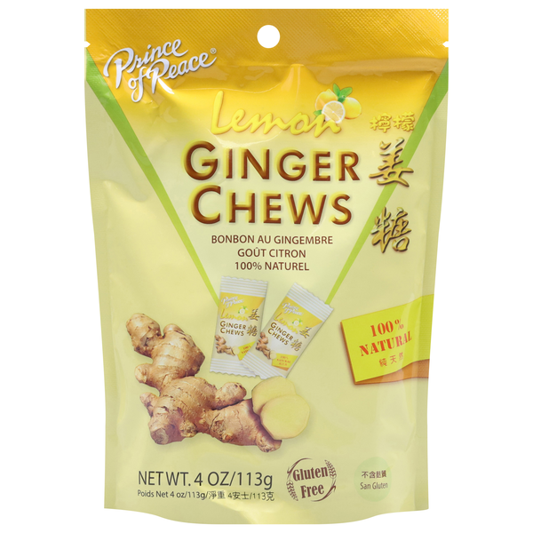 Prince of Peace Ginger Chews Lemon Gluten Free