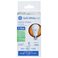 GE LED Classic Shape 3-Way Light Bulb Soft White 30w 70w 100w