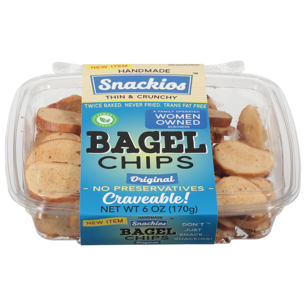 Snackios Craveable Thin & Crunchy Original Bagel Chips