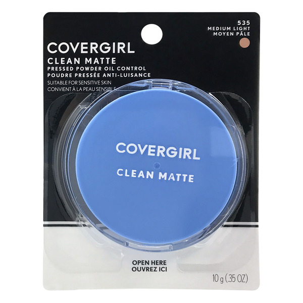 CoverGirl Clean Matte Pressed Powder for Oily Skin Medium Light 535