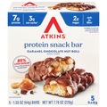 Atkins Snack Caramel Chocolate Nut Roll Bars Low Carb - 5 ct