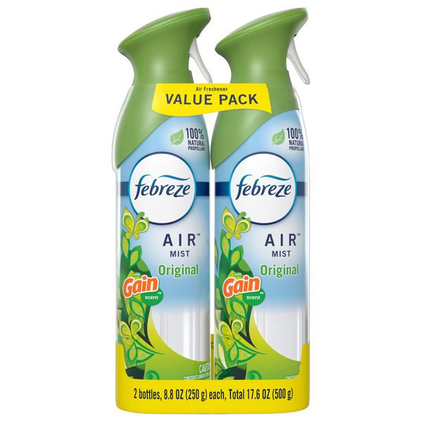 Febreze Air Gain Original Air Freshener Aerosol Spray - 2 ct