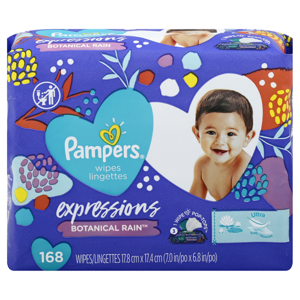 pampers expressions botanical rain baby wipes