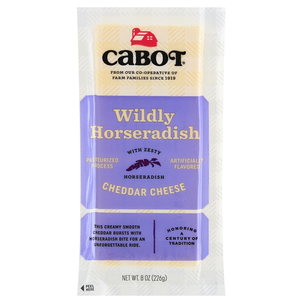 Save on Cabot Cheddar Cheese Horseradish Order Online Delivery Stop