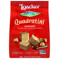 Loacker Quadratini Bite Size Hazelnut Wafer Cookies