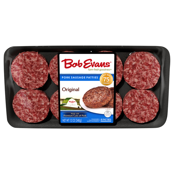 Bob Evans Original Pork Breakfast Sausage Patties - 8 ct