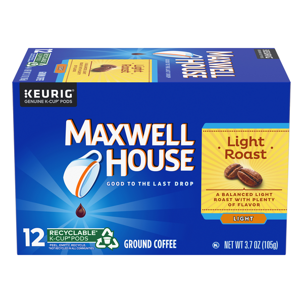 Maxwell House Light Roast Coffee K-Cups 