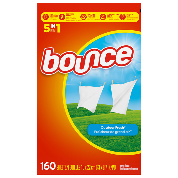 Bounce Outdoor Fresh Fabric Softener Dryer Sheets