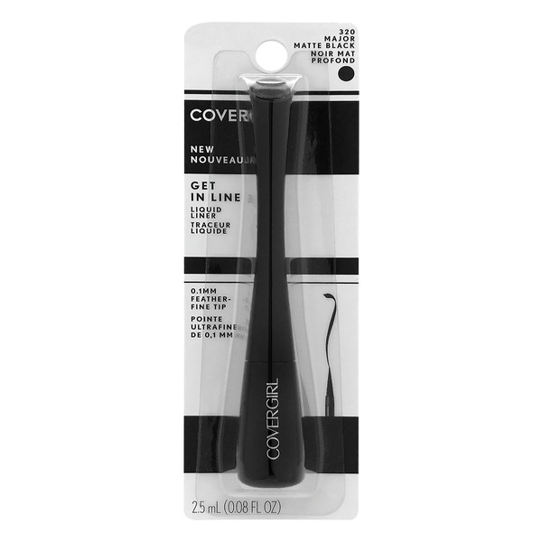 CoverGirl Get In Line Liquid Liner Major Matte Black 320
