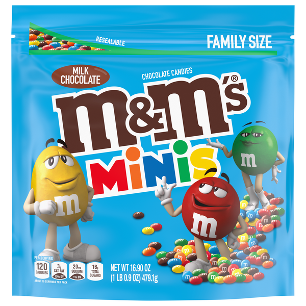 M&M's Milk Chocolate Candy Minis Family Size