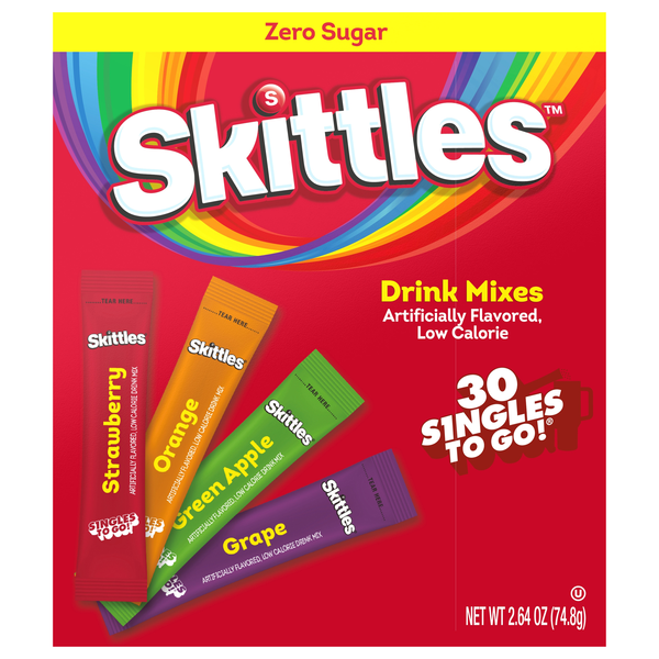 Skittles Singles-to-Go Drink Mix Original Variety - 30 ct