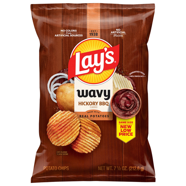 Lay's Wavy Hickory BBQ Potato Chips