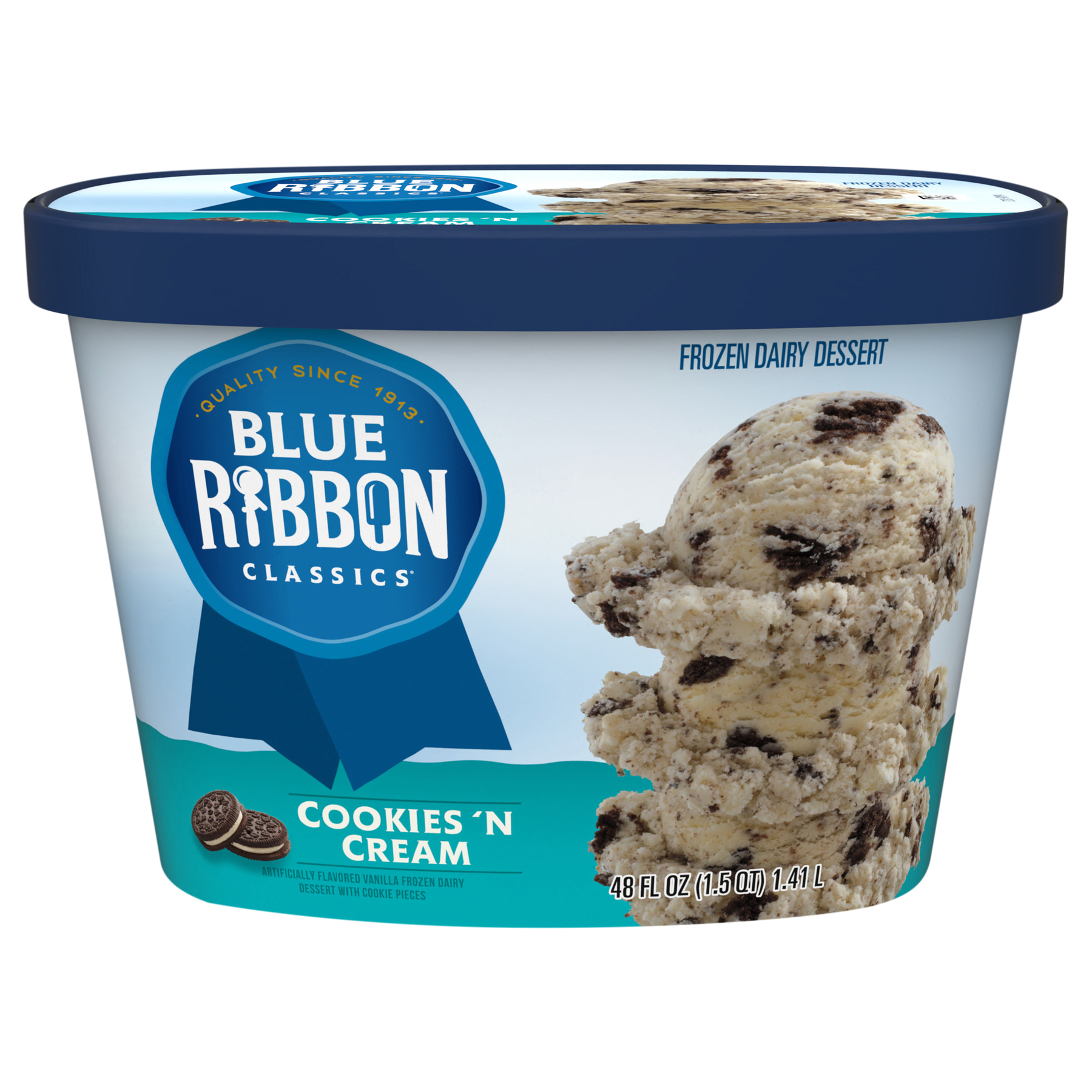 Blue Ribbon Blue Ribbon Classics Cookies 'N Cream Frozen Dairy Dessert