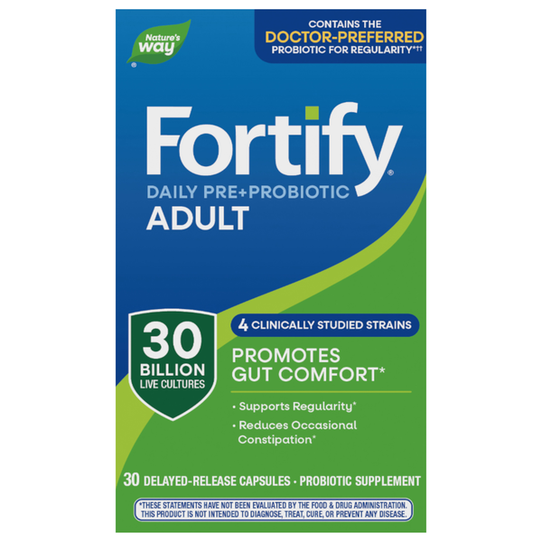 Nature's Way Fortify Daily Probiotic + Prebiotics Everyday Care Capsules