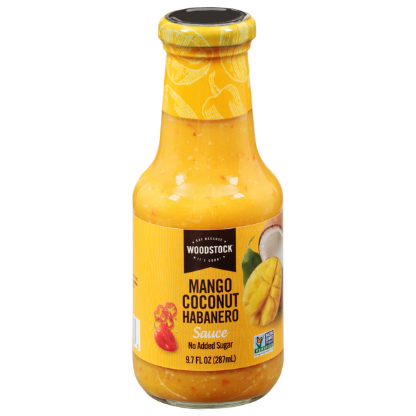 Woodstock No Added Sugar Mango Coconut Habanero Sauce
