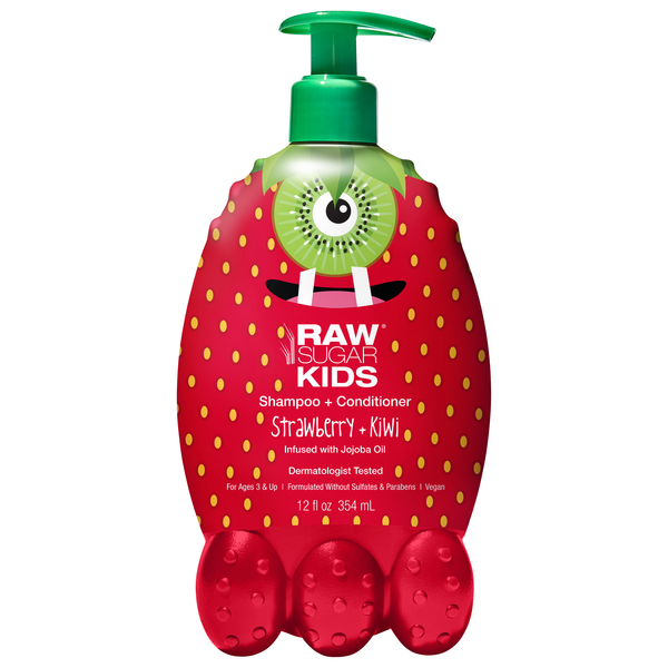 Raw Sugar Kids Strawberry + Kiwi Shampoo & Conditioner