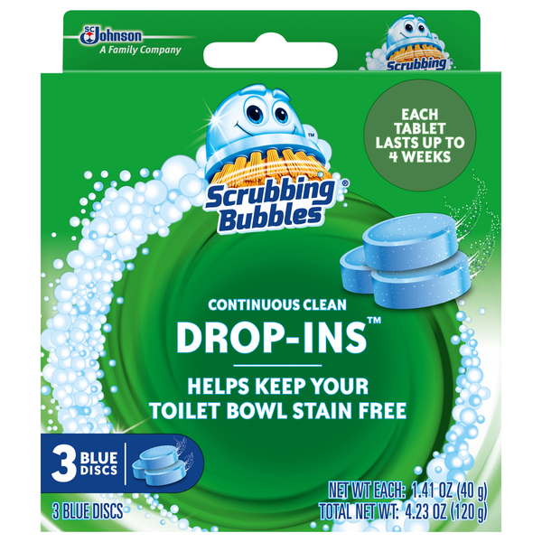 Scrubbing Bubbles Drop-Ins Toilet Bowl Cleaner Tablets - 3 ct