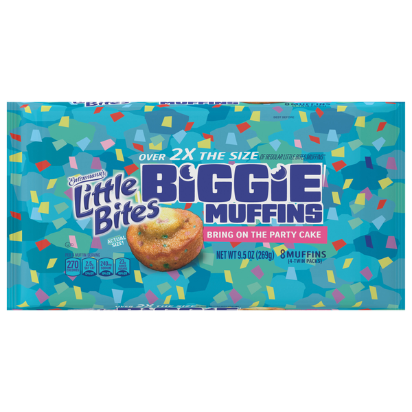 Entenmann's Little Bites Bring On The Party Cake Biggie Mini Muffins 8 ct