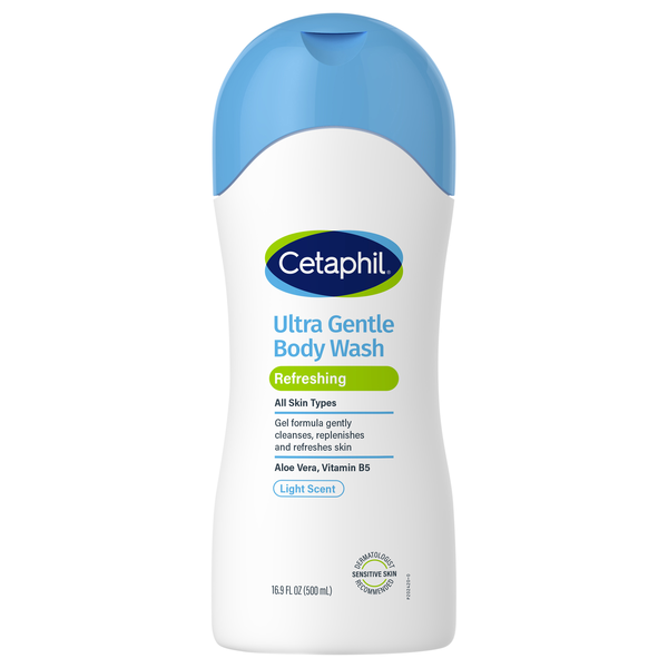Cetaphil Ultra Gentle Refreshing Body Wash Dry Normal Sensitive Skin
