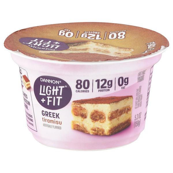 Dannon Light + Fit Fat Free Tiramisu Greek Yogurt Cup