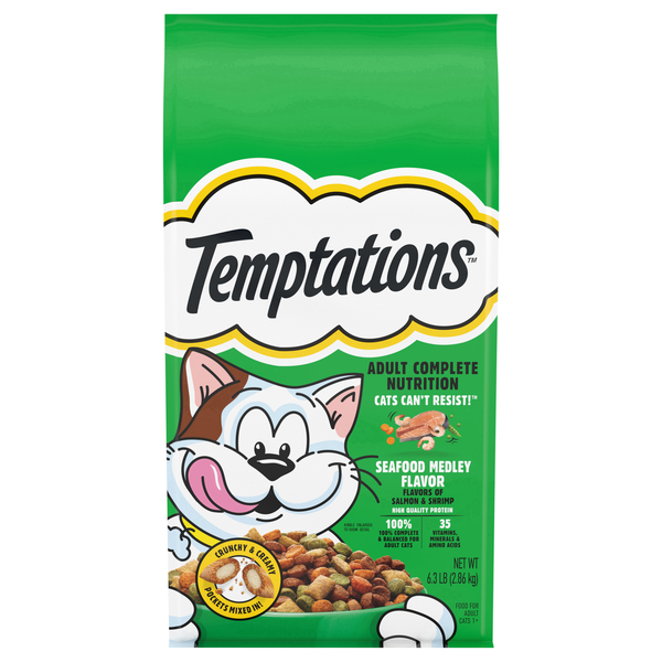 Temptations Complete Nutrition Seafood Medley Adult Dry Cat Food