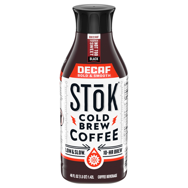 SToK Decaf Not Too Sweet Black Cold Brew Coffee Refrigerated