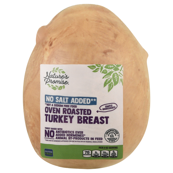 Nature's Promise No Salt Added Oven Roasted Turkey Breast (Regular Sliced)