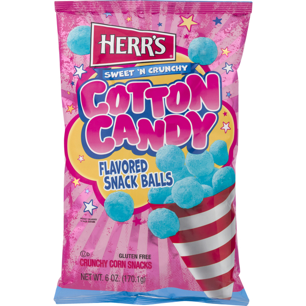 Save on Herr's Snack Balls Cotton Candy Flavored Sweet 'N Crunchy