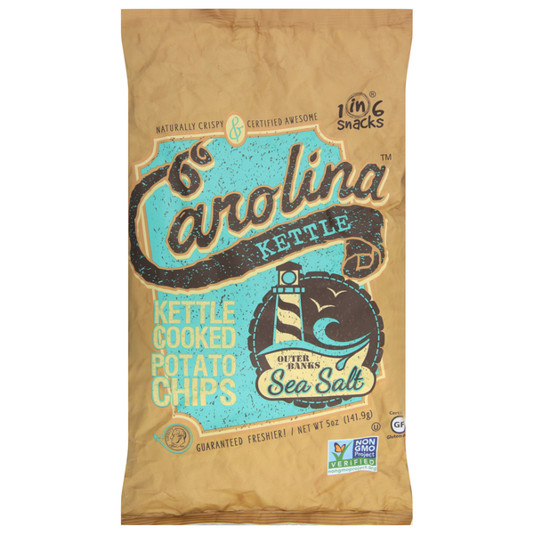 Save on Carolina Kettle Cooked Potato Chips Outer Banks Sea Salt Order