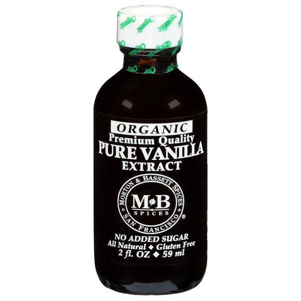 Morton & Bassett Organic Pure Vanilla Extract