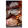 Philly Gourmet Backyard Grillers Beef Patties - 6 ct Frozen