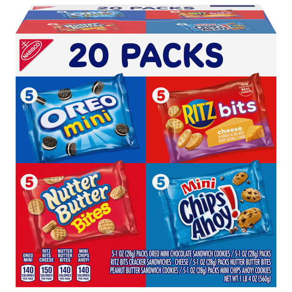 Nabisco Cookies & Crackers Variety Packs - 20 ct