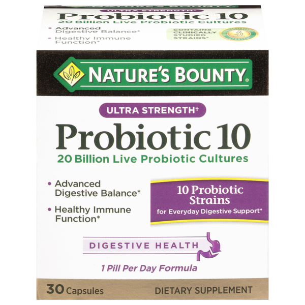 Nature's Bounty Probiotic 10 Ultra Strength Capsules